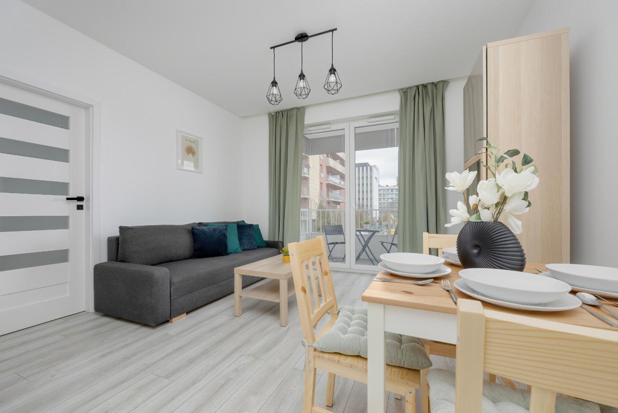Apartment Modern With Balcony & Parking Mokotow By Renters